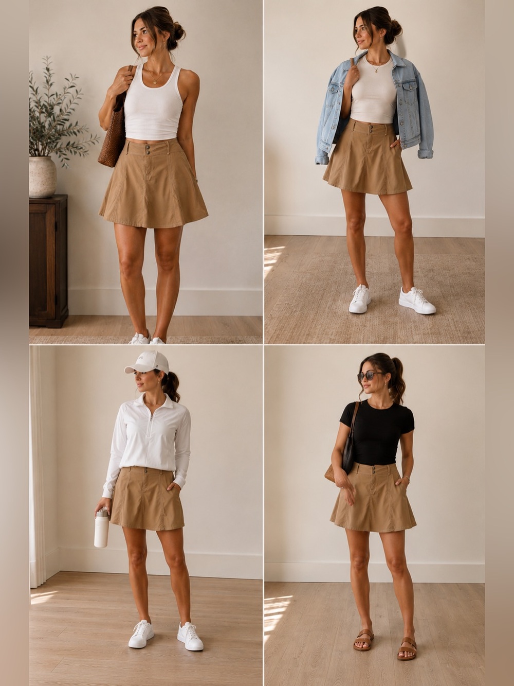Athleta Khaki/Tan Skort